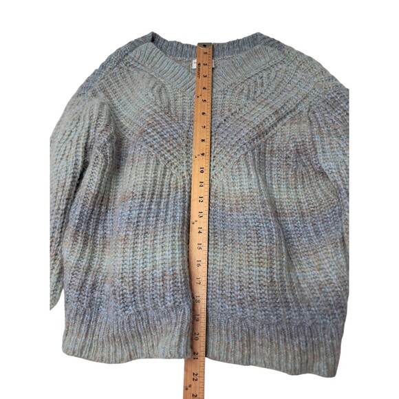 Club Monaco Sweater Women's XXS Oversized Blue Ombre Italian Yarn Wool Alpaca - Picture 10 of 11
